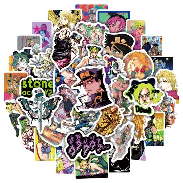 50pcs Anime Stone Ocean adesivos