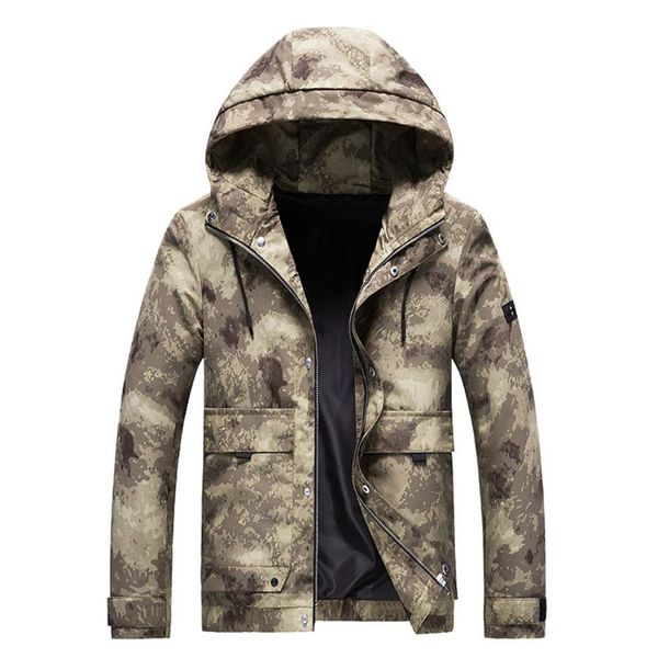 Giacche da uomo Nice uomini uomini Spring Autumn Coats maschio Casualmente camuffamento farfalla Abbiglia