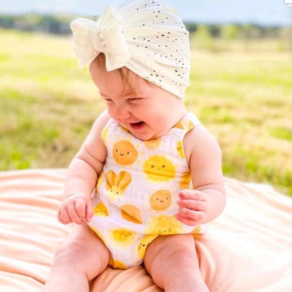 Berets Baby Summer Hohlaushut Kinder Bogenkappe Mädchen Solid Color POFOGROFORS MODIS Beanie Turban Infant