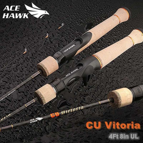 Canne da pesca per barche Ace Hawk New BFS Stream Canna da pesca Fast Action Canna da spinning ultraleggera Canna da pesca alla trota nella giungla UL Fishing Tackle J230211