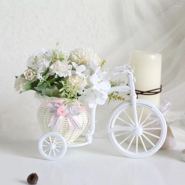 Dekorative Blumen, Mini-Wagen-Set, künstliche Blumen, Rosen, Großhandel, Pflanzen, Heimdekoration, Blumenstrauß, Material, Hochzeit, Party