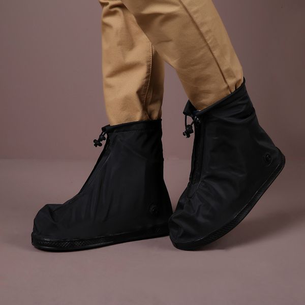 Acessórios para peças de sapatos Botas de proteção e sapatos de proteção para homens para homens BOTA DE MOTINA PERMUTRA DE MOTORAGENS BOOT CYCLING SNOW com zíper preto 230211