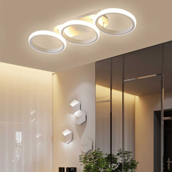 Luzes modernas para corredor do corredor da corredora Minimalista de superfície Montou a lâmpada do teto LED Room de estar 0209