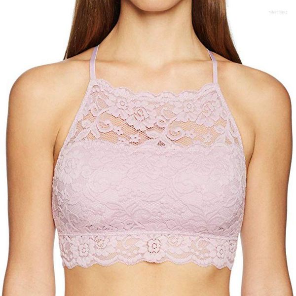 Serbatoi da donna Cinturino in pizzo Canotta avvolta Canotta da donna Intimo Push Up Beauty Back Sexy Bralette Top Ragazze Backless Body Tinta unita