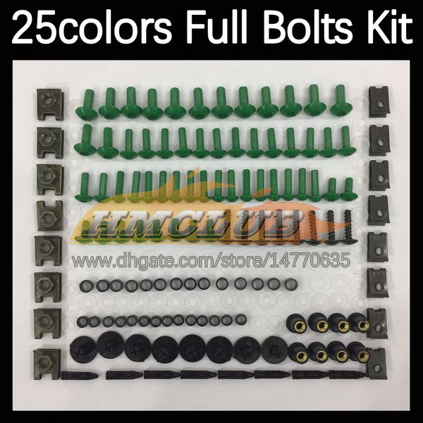 268PCS Kit completo di viti complete per corpo MOTO per KAWASAKI NINJA ZX10R ZX 10R 10 R 1000 04-05 ZX-10R 04 05 2004 2005 Bulloni per carenatura per moto Set di dadi per bulloni per parabrezza