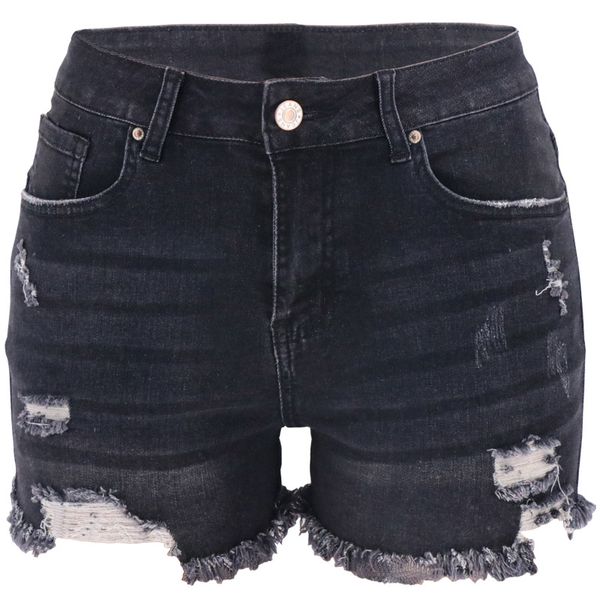 Jeans New Summer Shorts Trend Trend Four-Color Ripped Hip Lift Cantura High Women's Denim Shorts DK011H3