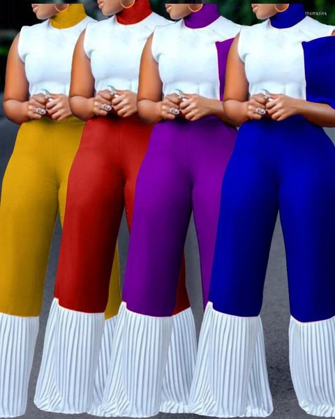 Roupas étnicas Mulheres calças de pernas largas projetam Dashiki Lady Jumpsuit de macacão elegante feminino Africa African Roupas para