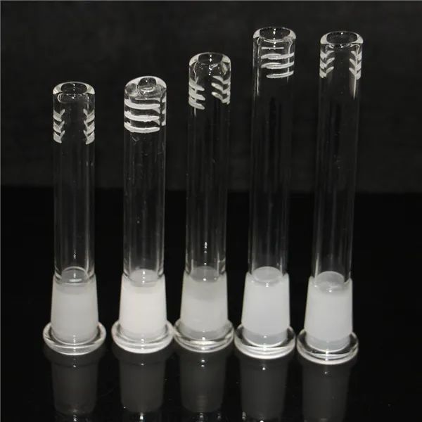 Shisha-Glas-Unterrohr, 14 mm, 18 mm männliches und weibliches Gelenk, diffuses Unterrohr mit 6 Schnitten für Glas-Wasserpfeifen-Dab-Rig