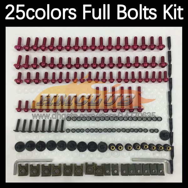 268pcs kit de parafusos completos para parafusos de moto para yamaha yzfr6 yzf-r6 yzf600 yzf 600 yzf r6 03 04 05 2003 2004 2005 parafusos de motocicleta parafusos