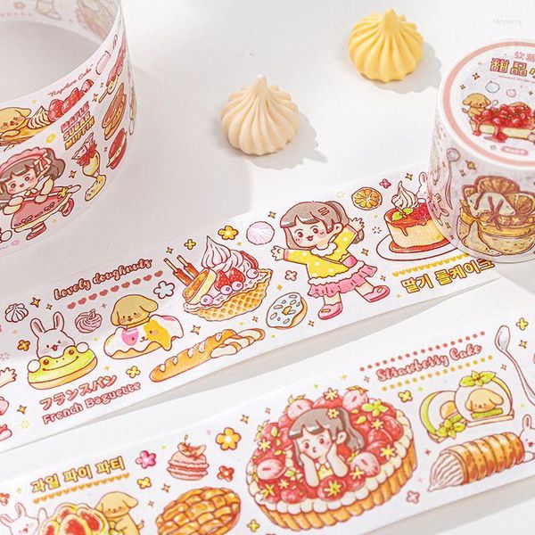 Подарочная упаковка Happy Sweet Hose Gril Special Oil Washi Tapes Школьные поставки наклейки на клей ленту