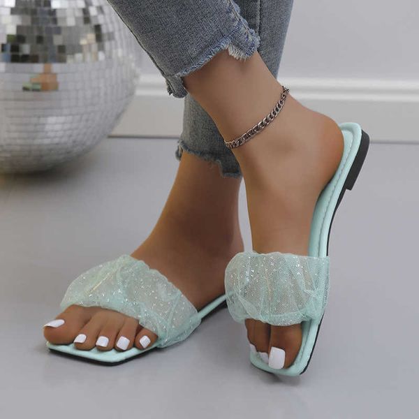 Slippers 2022 New Summer Ladies Sandals Outdoor Casual Praia Candy Color Fashion Casual Sexy Ladies Sandals Shops Shoes para mulheres G230210
