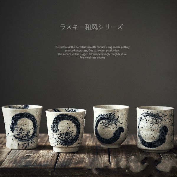 Tassen Japan und Südkorea Keramik-Teetasse sind handbemalt japanische Kung-Fu-Kaffeemilch 230210