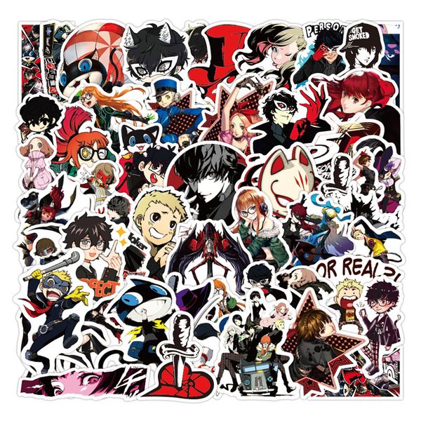 50pcs Oyun Persona Stickers Anime Graffiti Çocuk Oyuncak Kaykay Araba Motosiklet Bisiklet Çıkartma Çıkartmaları Toptan