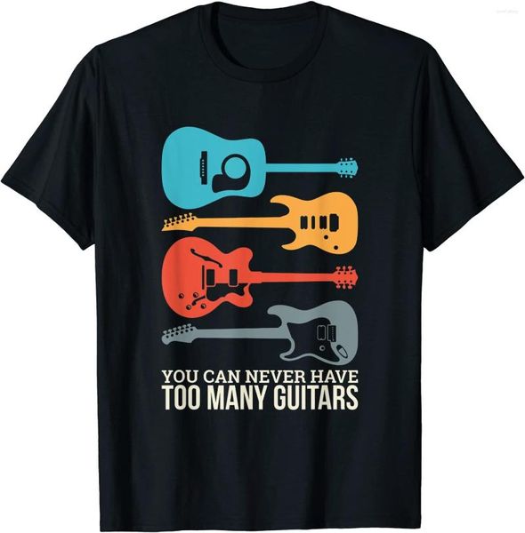 Herren-T-Shirts „You Can Never Have Too Many Guitars“-T-Shirt