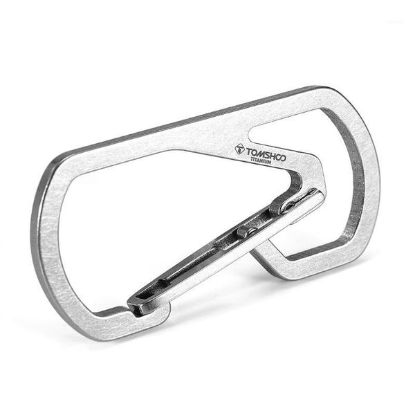 Klettern Titan Karabiner Schlüsselanhänger Halter Schlüsselanhänger Ring Taille Wandern Camp Bergsteigen Haken Schnellverschluss Schnüre Schlingen und Gurtband1