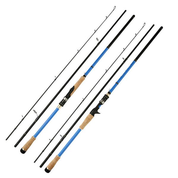 Canne da pesca per barche Catchu Spinning Canne da pesca Canne da pesca in fibra di carbonio Canne da pesca 18212427m Canna da pesca portatile a 3 sezioni per fiume Stream J230211