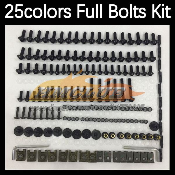 268pcs Kit de parafusos completos de moto para Suzuki GSXR1300 HAYABUSA GSXR 1300 1300CC 2014 2015 2015 17 18 19 Motocicleta parafusos