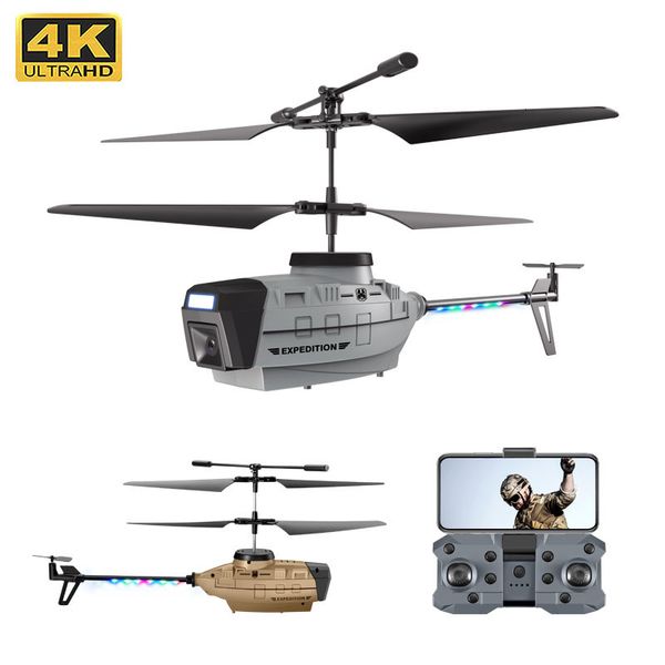 Aeronaves elétricas/RC KY202 RC Helicóptero Drone 4K Profissional HD Câmera Gesto Sensoramento