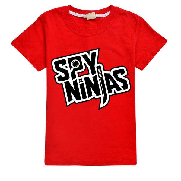 T-shirt 2021New SPY NINJA Ragazzi T-shirt Ragazze T Shirt Estate cotone Bambini Top Cartoon Graphic Tees Divertente Harajuku Bambini O-Collo Tshirt T230209