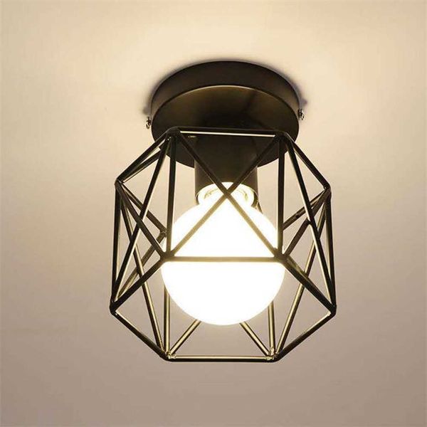 Retro Lights Vintage Glass Schützen Augen Deckenscheinwerfer Moderne E27 LED -Lampe für Schlafzimmer Wohnzimmer Wohnzimmer Küche 0209