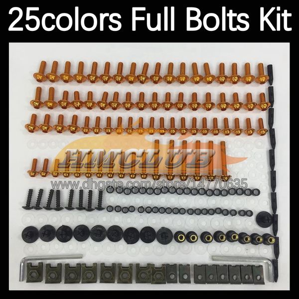 268pcs Kit de parafusos completos para parafusos de moto para kawasaki ninja zx-6r zx 6r 6 r zx6r 09 10 11 12 2009 2010 2012 2012 2012 parafusos de motocicleta parafusos de parafuso de parafuso de parafuso de parafuso de parafuso de parafuso