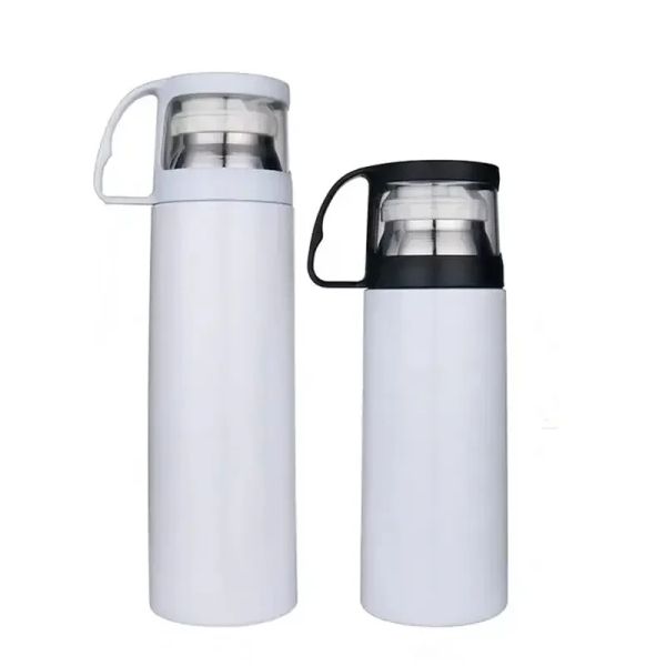 12 once 17 once tazza sublimazione vuoto bottiglia d'acqua doppia parete in acciaio inox viaggio thermos bicchiere thermos thermos thermos bottiglia d'acqua tè tazze di caffè nuovo