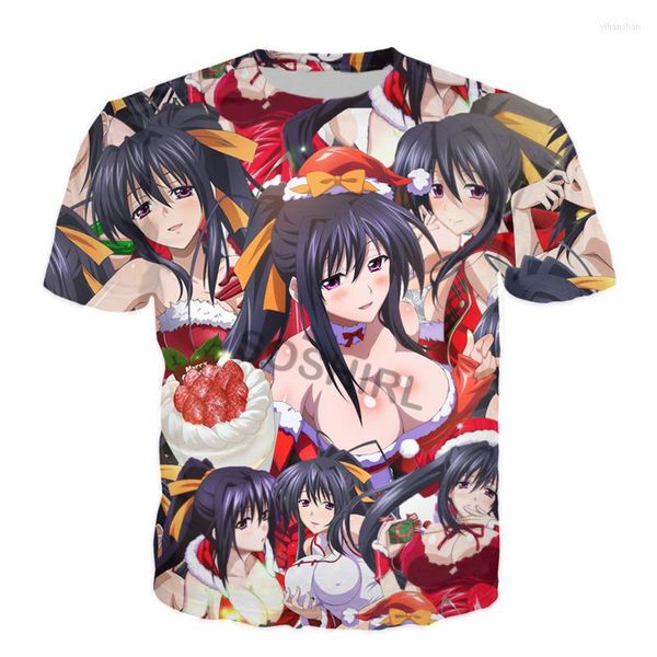 Herren T-Shirts SOSHIRL Sexy Weihnachtsshirt Hipster Lustiges süßes Anime-Paar-T-Shirt Sommer Streetwear Harajuku Unisex Classic Top