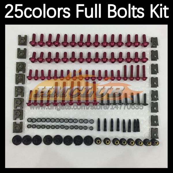 268pcs Kit de parafusos completos de moto para Kawasaki ninja zx-11r zx11 zx11r 1993 1996 1997 1998 1999 2000 2001 parafusos de motocicleta parafusos de parafusos de parafuso de pára-brisa parafuso