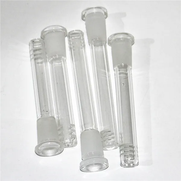 3 Zoll-6 Zoll 18 mm männlich auf 14 mm weiblich Glas-Shisha-Teile Zubehör Downstem-Reduzierer-Adapter Diffused Down Stem für Glasbecher-Wasserbong