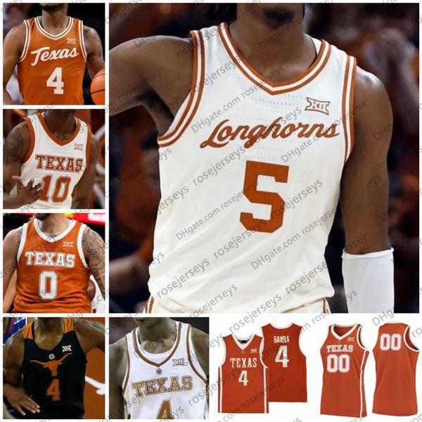 Jerseys College Basketball usa Jersey de baquetball da NCAA Exas Longhorns 5 Marcus Carr 10 Sirjabarir Ice0 imya llen4 t yreseh uster3 2c hristianb ishopf orm enw