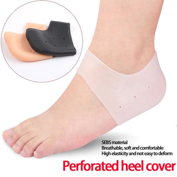 Acessórios para peças de sapatos Silicone Foot Care Meias hidratantes salto de gel fino pode aliviar a dor da fasciite plantar de esporão e reduzir 230211