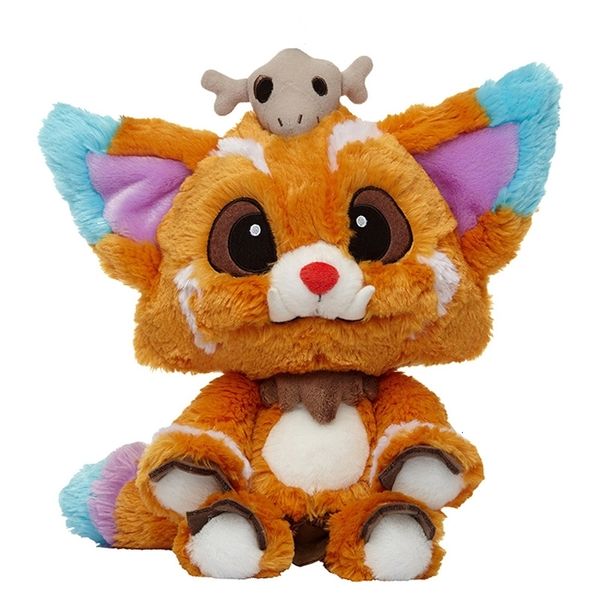 Plüschpuppen 32 cm Game League LOL Gnar Toys Puppe Offizielle Ausgabe 1 1 Weich gefüllt für Kinder Kinder Weihnachtsgeschenke 230210