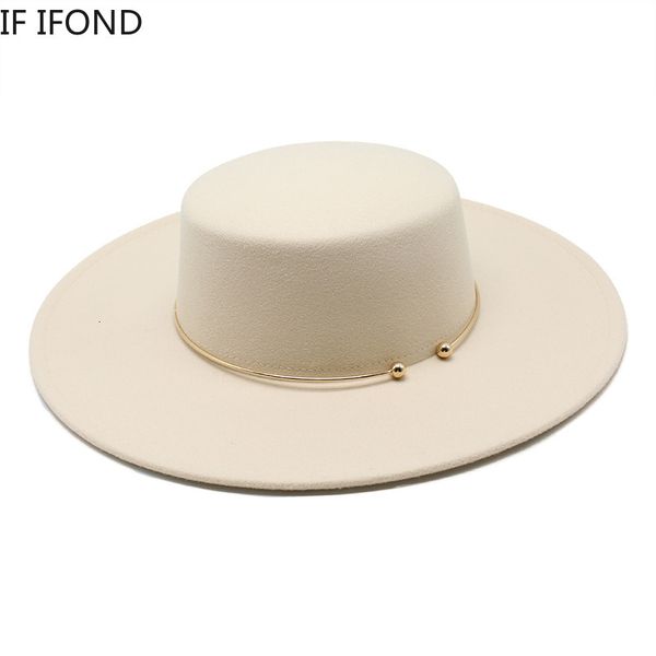 Cloches fransız tarzı 10cm genişliğinde pis derby üst şapka sosyalit rüzgar hepburn rüzgar yün fedoras şapka zarif gelinlik şapkası 230210