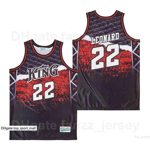 Фильм Мартин Лютер Кинг Средняя школа 22 Kawhi Leonard Jersey Men Basketball Hiphop Команда Color Black Sport Fan