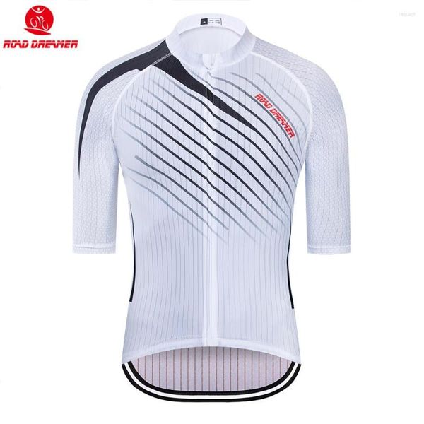 Rennjacken 2023 Männer Weiß Radfahren Jersey Sommer MTB Camisa Ciclismo Lycra Bike Honeycomb Kurzarm Maillot