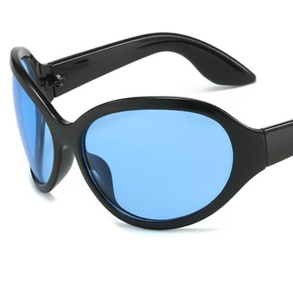 Nuovi occhiali da sole unisex Sun occhiali da sole personalità ovale anti-uv occhiali oversize occhiali orffi ornamentali ornamental