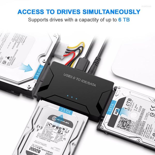 Компьютерные кабели SATA до USB IDE Adapter 3.0 2.0 3 Кабель для 2,5 3.5 Hard Disc Drive Drive HDD -преобразователь