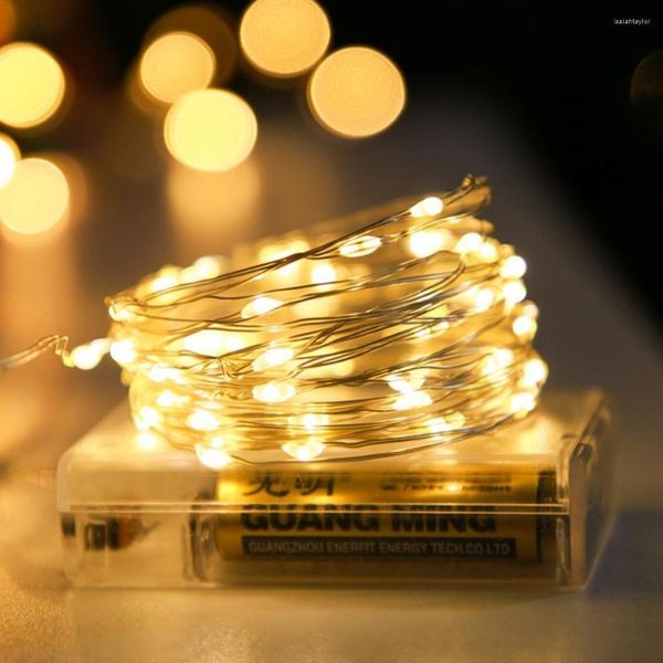 Saiten 5M Weihnachten Led Fairy String Lichter Weihnachtsbaum Dekor Girlande Wasserdichte Kupferdraht Hochzeit Urlaub Lampen