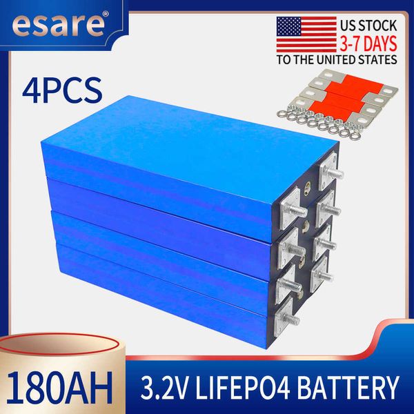 La nuova batteria 4pcs 3.2V 180Ah LiFePO4 può per batterie 12V al litio-ferro fosfato 180Ah può fare la batteria della barca CONSEGNA NEGLI STATI UNITI