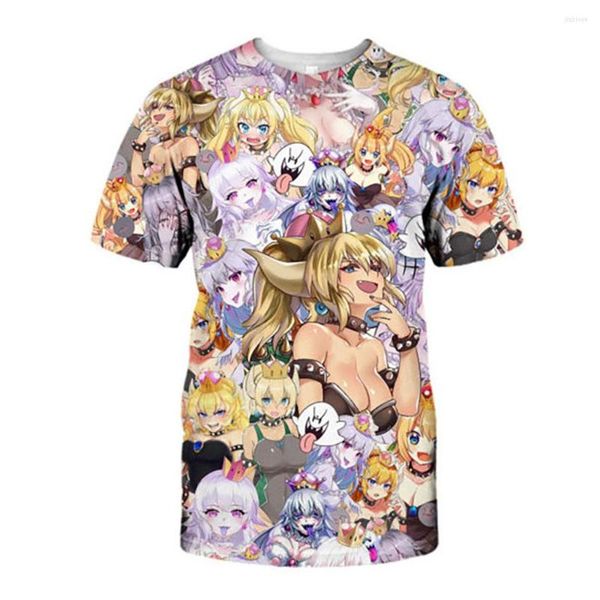 Herren T-Shirts Soshirl Kawaii Peach Prinzessin Shirt Hipster Lustige Sommer T-Shirt Mode Herren Streetwear Harajuku Unisex Classic Tops