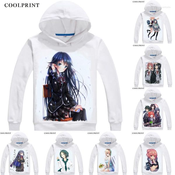 Herren Hoodies SNAFU OreGairu Hamachi Männer Hip Hop Hoodie Yukino Yukinoshita Yui Yuigahama Cosplay Motive Anime Sweatshirts Frauen