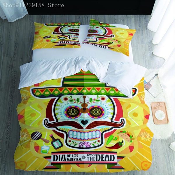 Set di biancheria da letto Clown Maglia giallo Valentino Coppia Copertina Camera Duvet Super Texture Multi-Size Letto