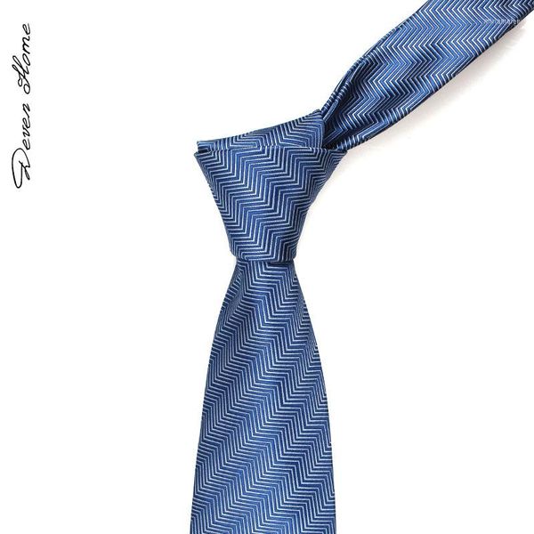 Бобовые галстуки высококачественная дизайнерская мода Retro Retro Blue White Wave Patter