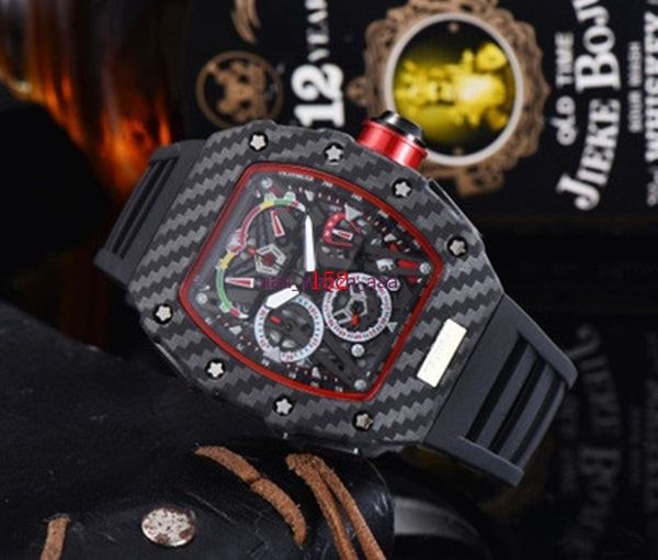 2023 Super hot automatico datazione orologio da uomo in edizione limitata orologio top brand lusso full function orologio al quarzo cinturino in silicone