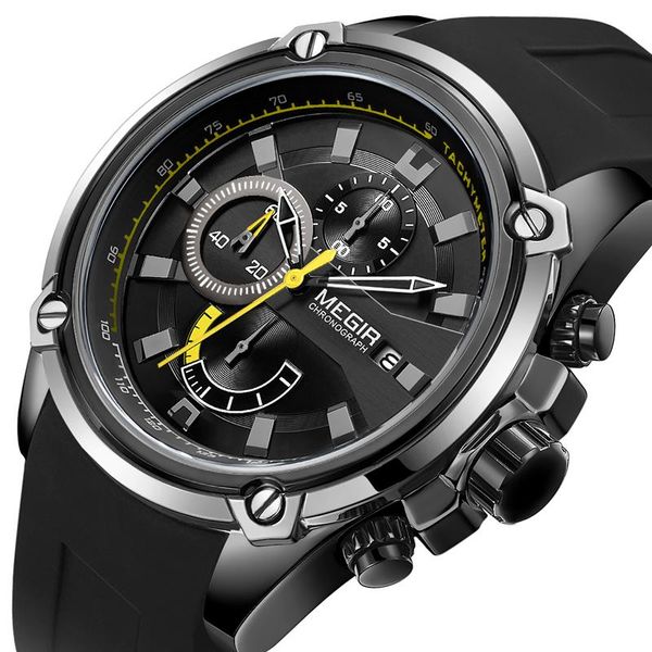 Orologi da polso MEGIR Orologio al quarzo da uomo Sport Data Orologio da uomo Orologi da uomo Top Waterproof Business Relogio Masculino