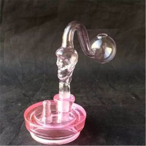 Accessori per bong in vetro con vaso in tinta unita, accessori per bong in vetro all'ingrosso, narghilè in vetro, fumo di pipa ad acqua spedizione gratuita