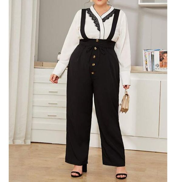 Tute da donna Pagliaccetti 2023 Salopette da donna Tuta con cinturino pagliaccetto Salopette Pantaloni Nero Casual senza maniche Laides Bib