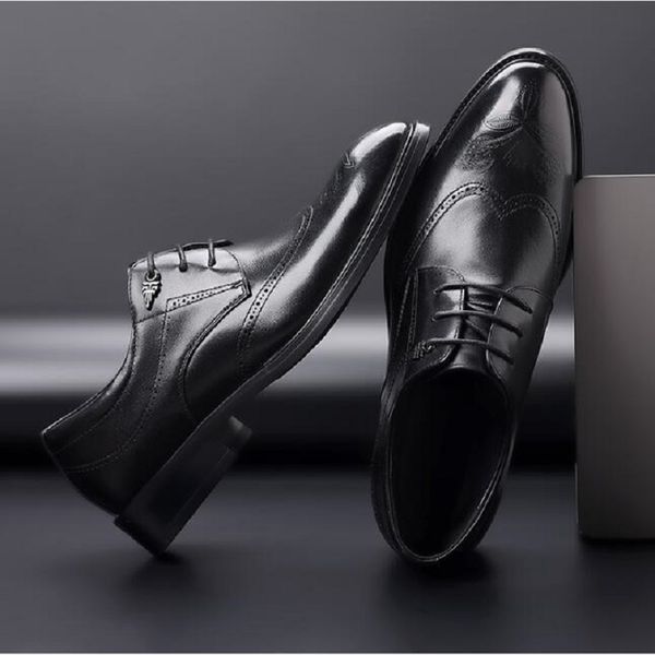 Männer Hochzeit Schuh Aus Echtem Leder Männer Business Formale Tragen Britische Oxfords Schuhe Für Männer D2A9