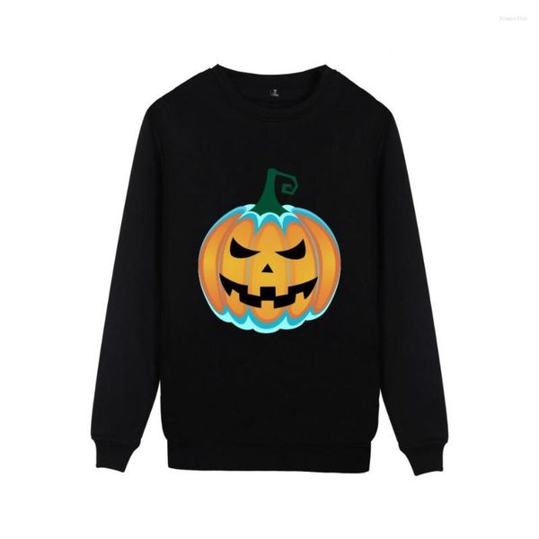 Moletons masculinos Halloween Jack-o'-Lantern Mulheres Mulheres diferentes Paplover de abóbora Sweetshirs sem capas All Hallows '