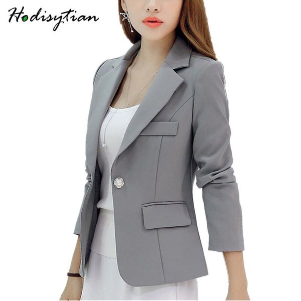 Damenanzüge Blazer Hodisytian Herbst Mode Blazer Für Frauen Casual Solide Jacke Mantel Oberbekleidung Blaser Langarm Dünne Weibliche